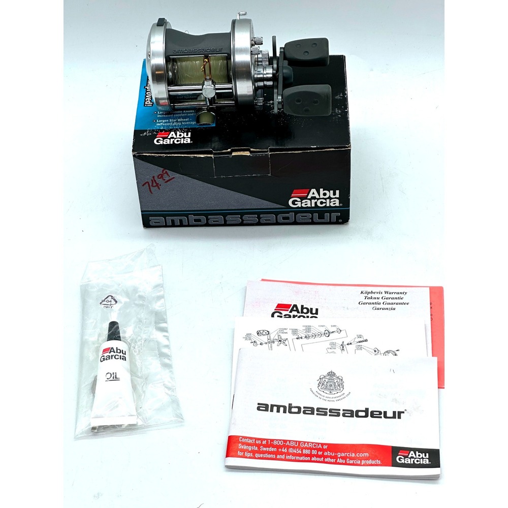 Vtg Abu Garcia Ambassadeur 6501C3 Left Hand Baitcasting Reel Sweden - Excellent